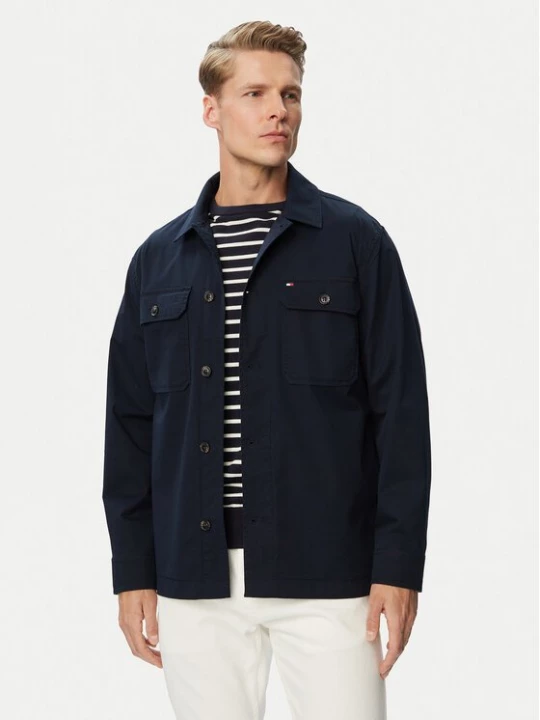 Obrázek produktu Tommy Hilfiger Bunda pro přechodné období Blend MW0MW43471 Tmavomodrá Regular Fit