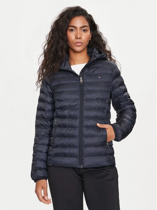 Obrázek produktu Tommy Hilfiger Bunda pro přechodné období Global Stripe WW0WW42046 Tmavomodrá Regular Fit