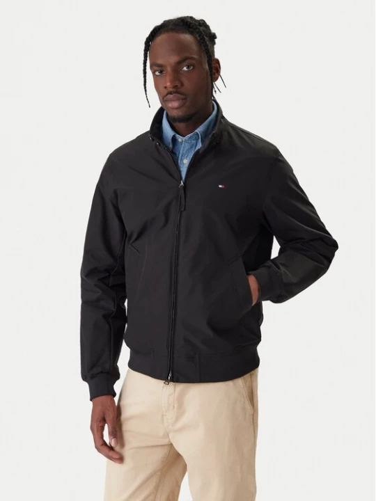 Obrázek produktu Tommy Hilfiger Bunda pro přechodné období Harrington MW0MW37647 Černá Regular Fit