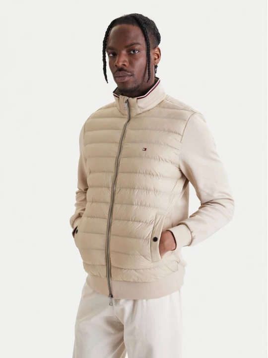 Obrázek produktu Tommy Hilfiger Bunda pro přechodné období Mix Media Ess MW0MW41329 Béžová Regular Fit