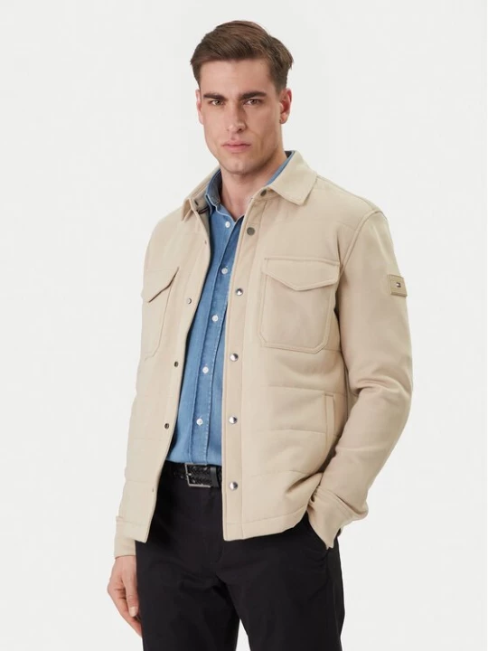 Obrázek produktu Tommy Hilfiger Риза-яке Mix Media MW0MW42486 Béžová Regular Fit