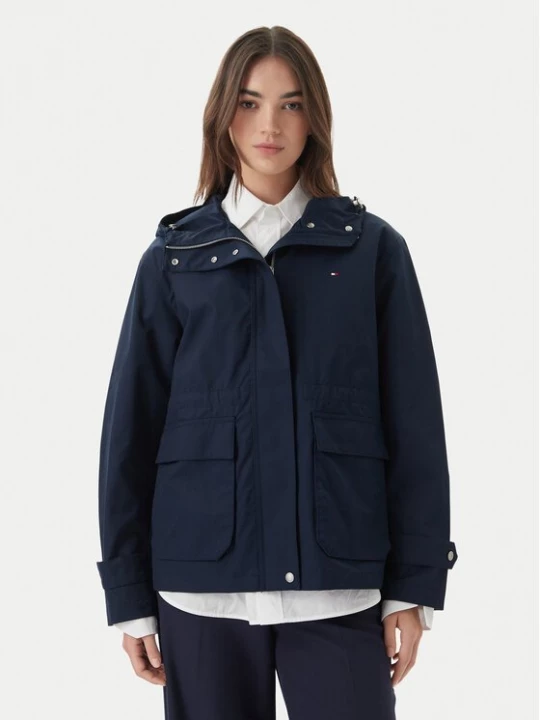 Obrázek produktu Tommy Hilfiger Bunda pro přechodné období Utility WW0WW48612 Tmavomodrá Relaxed Fit