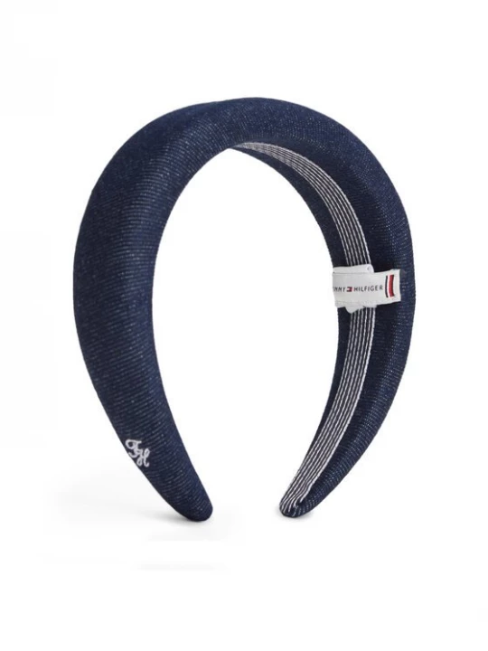 Obrázek produktu Tommy Hilfiger Čelenka Denim Logo Padded Headband AW0AW18661 Tmavomodrá