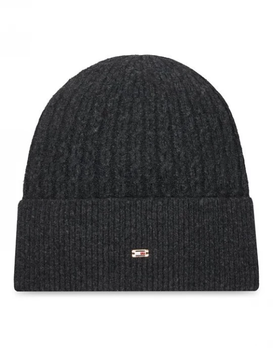 Obrázek produktu Tommy Hilfiger Čepice Th Cable Enamel Flag AW0AW17776 Černá