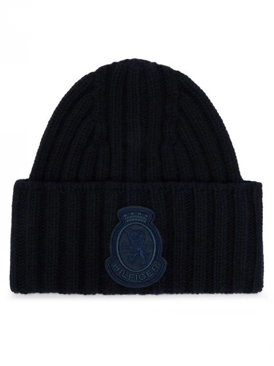 Obrázek produktu Tommy Hilfiger Čepice Th Crest Fluffy AW0AW18210 Tmavomodrá