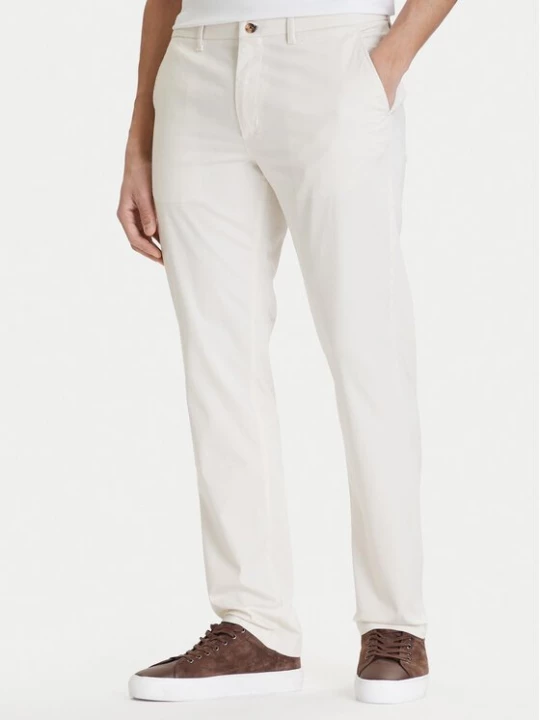 Obrázek produktu Tommy Hilfiger Chino kalhoty Denton MW0MW41923 Écru Straight Fit Krémová