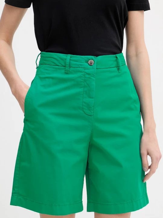 Obrázek produktu Tommy Hilfiger chino šortky dámské s bavlnou zelená