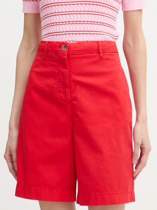 Obrázek produktu Tommy Hilfiger dámské chino šortky s bavlnou červená