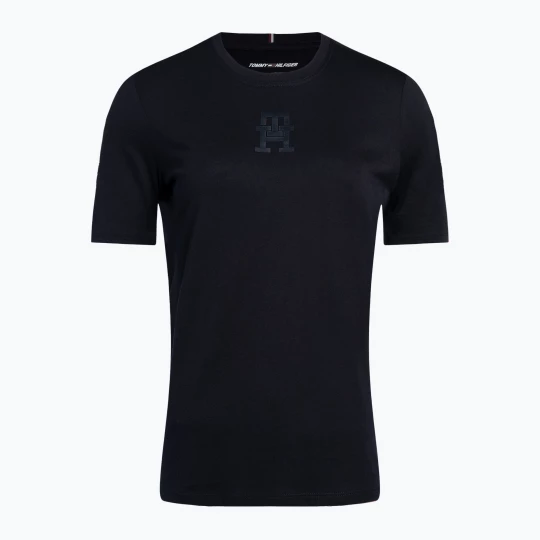 Obrázek produktu Tommy Hilfiger dámské tréninkové tričko Regular Th Monogram blue Námořnická modř