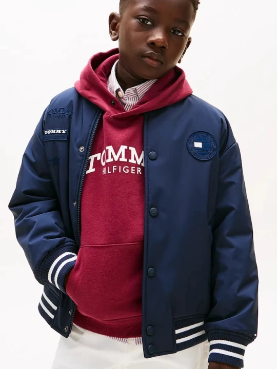 Obrázek produktu Tommy Hilfiger Dětská bomber bunda Tommy Hilfiger námořnická modř