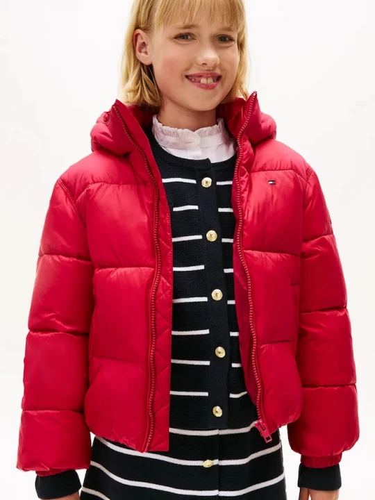 Obrázek produktu Tommy Hilfiger Dětská bunda Tommy Hilfiger červená