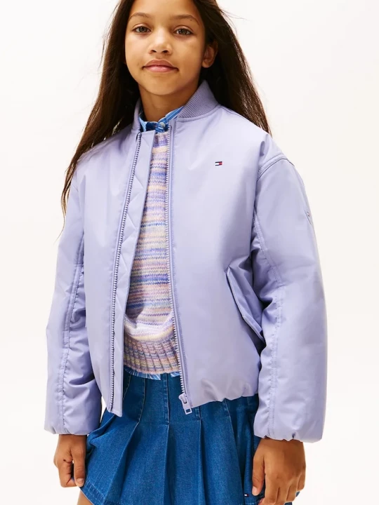 Obrázek produktu Tommy Hilfiger Dětská bunda Tommy Hilfiger fialová