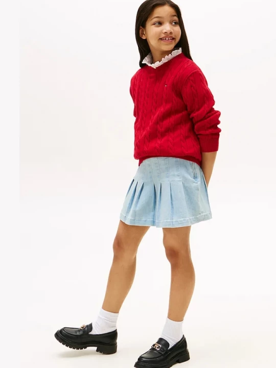 Obrázek produktu Tommy Hilfiger Dětská riflová sukně Tommy Hilfiger modrá