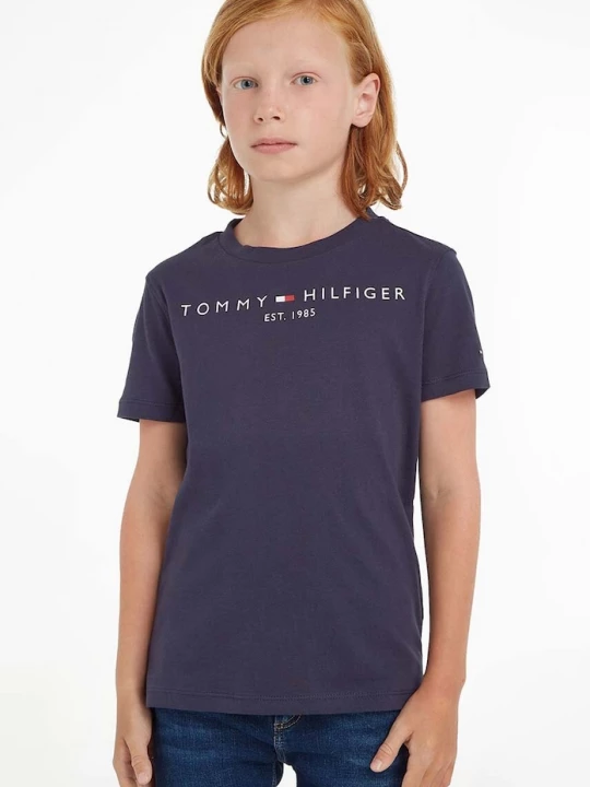 Obrázek produktu Tommy Hilfiger Dětské bavlněné tričko námořnická modř