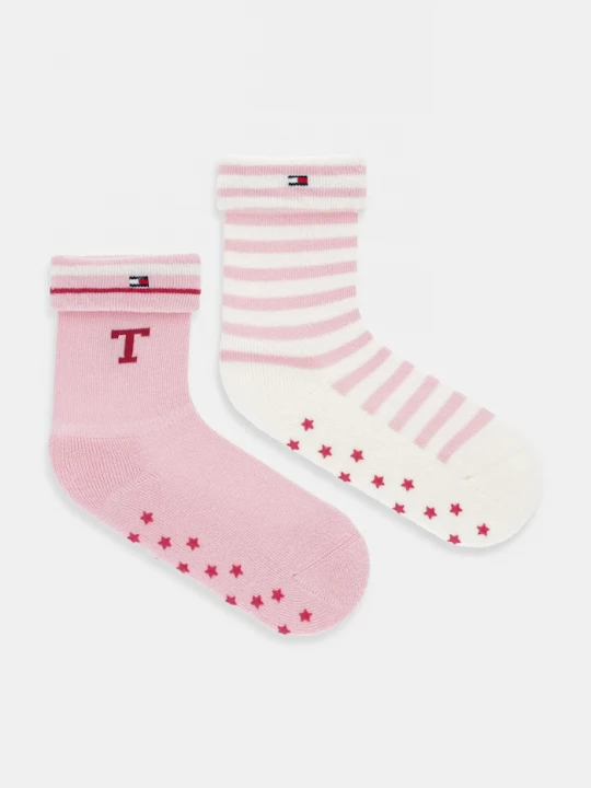 Obrázek produktu Tommy Hilfiger Dětské ponožky Tommy Hilfiger 2-pack růžová