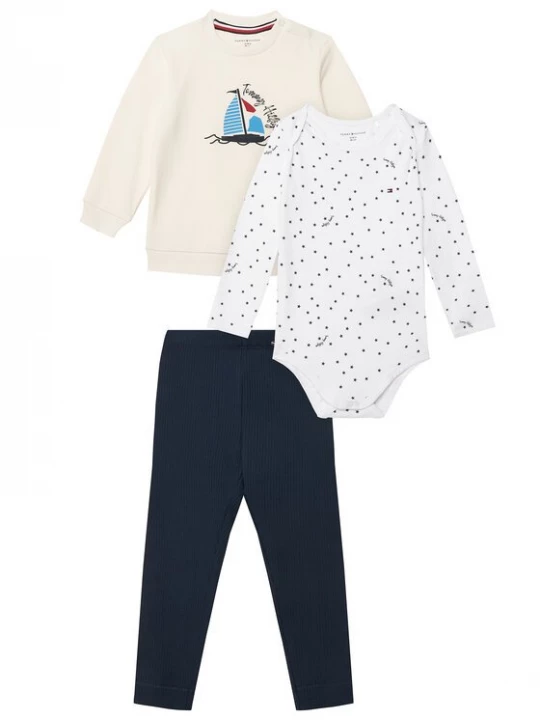 Obrázek produktu Tommy Hilfiger Dětský komplet 3 Pcs Giftbox KN0KN02277 Barevná