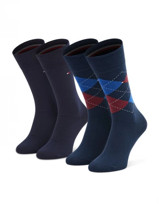 Obrázek produktu Tommy Hilfiger Dlouhé ponožky 100001495 Tmavomodrá