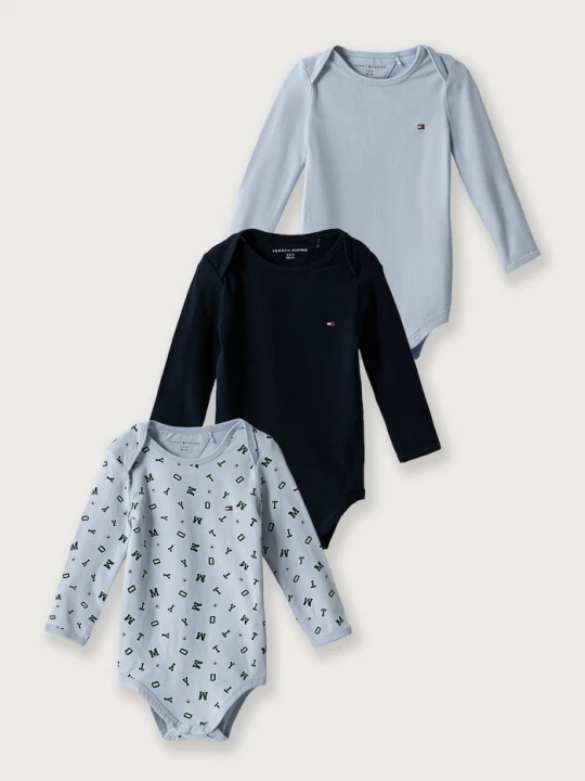 Obrázek produktu Tommy Hilfiger dupačky kojenecké bavlněné s elastanem modrá
