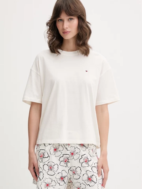 Obrázek produktu Tommy Hilfiger dvoudílné pyžamo dámské bavlněné béžová