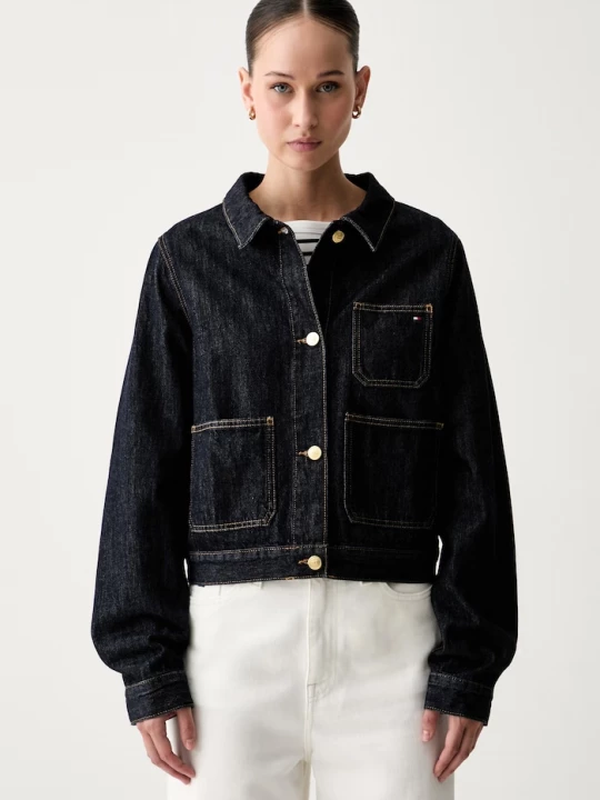 Obrázek produktu Tommy Hilfiger džínová bunda dámská námořnická modř