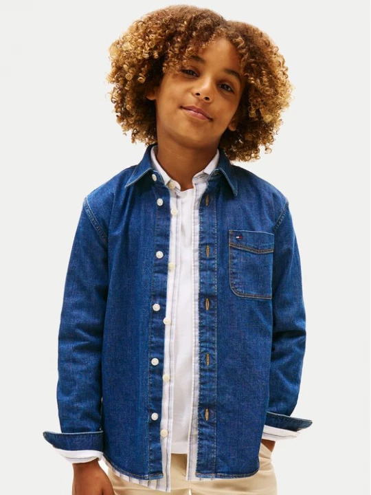 Obrázek produktu Tommy Hilfiger džínová košile KB0KB10069 Tmavomodrá Regular Fit