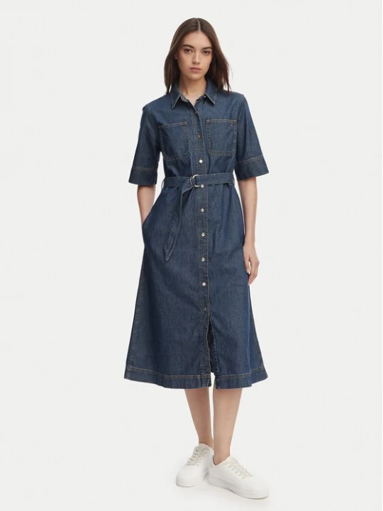 Obrázek produktu Tommy Hilfiger Džínové šaty WW0WW50622 Modrá Regular Fit