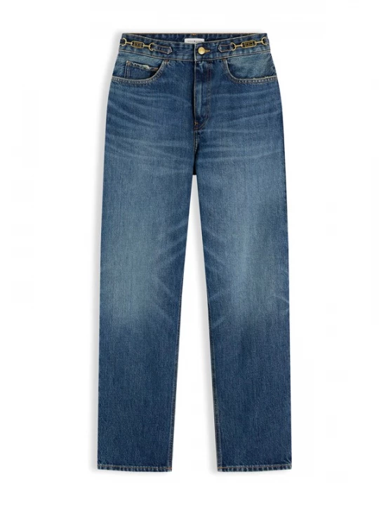 Obrázek produktu TOMMY HILFIGER Džíny 'Flag Horsebit Regular Tapered Ankle' tmavě modrá