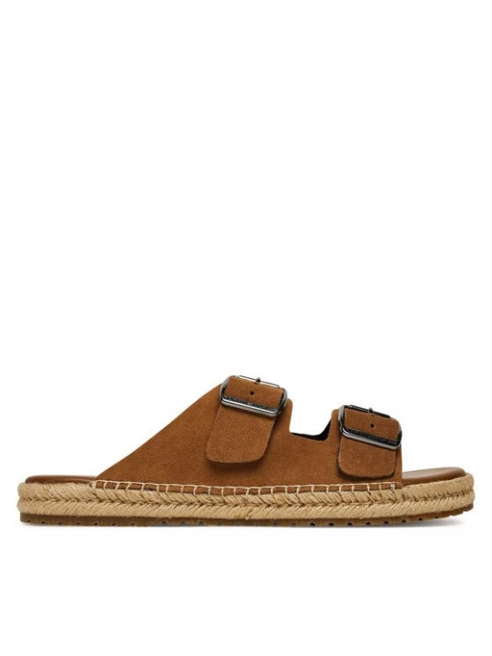 Obrázek produktu Tommy Hilfiger Espadrilky Flex Jutte Hilfiger Suede Sandal FM0FM05503 Hnědá