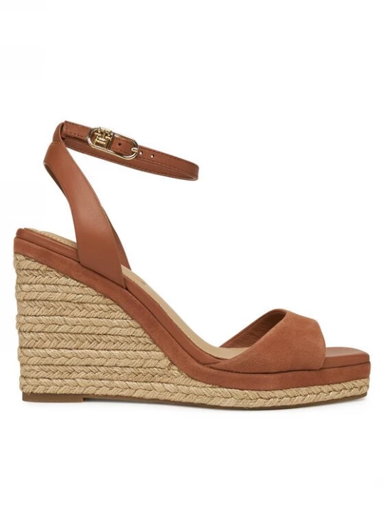 Obrázek produktu Tommy Hilfiger Espadrilky Leather & Suede High Wedge Espad FW0FW08803 Hnědá