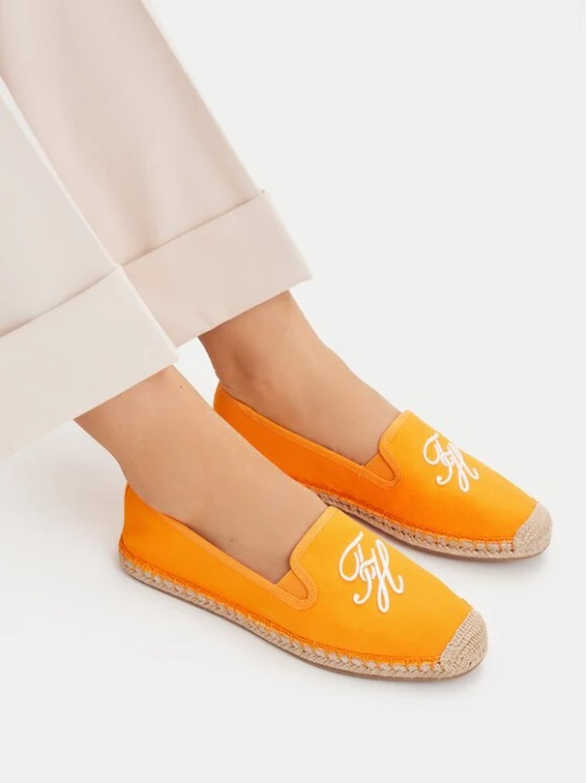 Obrázek produktu Tommy Hilfiger Espadrilky Th Script Summer Espadrille FW0FW09240 Oranžová