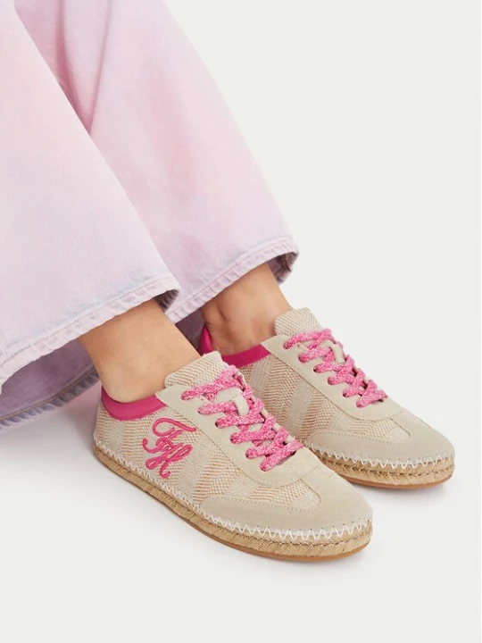Obrázek produktu Tommy Hilfiger Espadrilky Woven Logo Embroidery FW0FW09108 Béžová