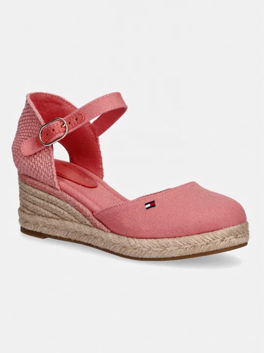 Obrázek produktu Tommy Hilfiger espadrily dámské MID WEDGE ESPAD CLOSED TOE růžová