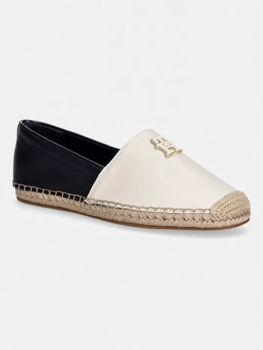 Obrázek produktu Tommy Hilfiger espadrily dámské TH LOGO LEATHER ESPADRILLE béžová