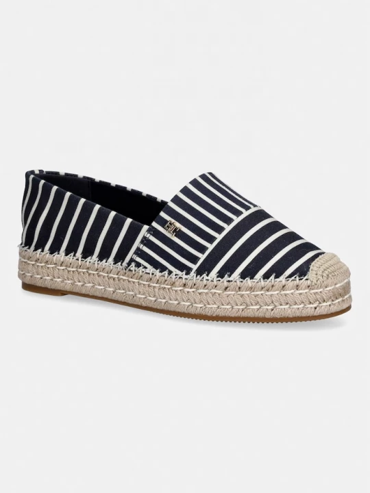 Obrázek produktu Tommy Hilfiger espadrily dámské TH PLATFORM ESPADRILLE STRIPES námořnická modř