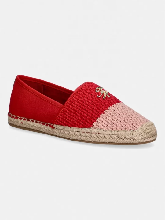 Obrázek produktu Tommy Hilfiger espadrily dámské TH SCRIPT CROCHET ESPADRILLE červená