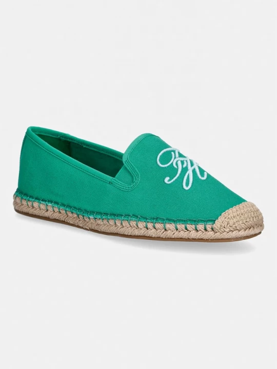 Obrázek produktu Tommy Hilfiger espadrily dámské TH SCRIPT SUMMER ESPADRILLE zelená