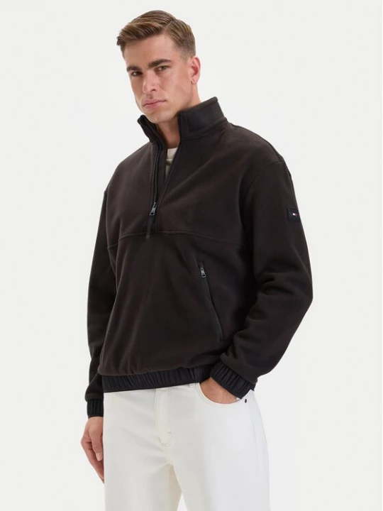 Obrázek produktu Tommy Hilfiger Fleecová mikina MW0MW44679 Černá Regular Fit