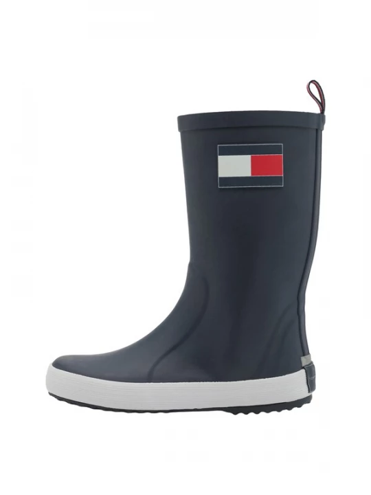 Obrázek produktu TOMMY HILFIGER Gumové holínky 'RUDY' modrá / červená třešeň / bílá