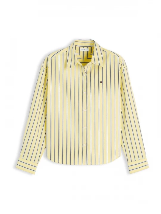 Obrázek produktu TOMMY HILFIGER Halenka 'Boxy Fit' žlutá / černá / bílá