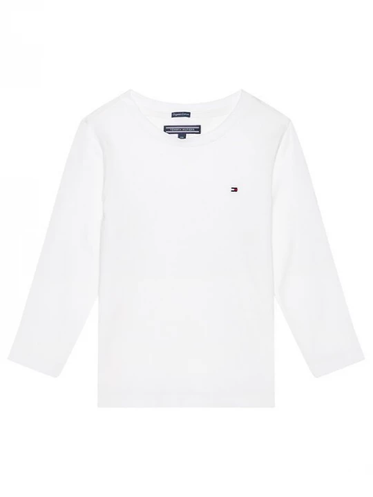 Obrázek produktu Tommy Hilfiger Halenka Boys Basic Cn Knit L KB0KB04141 Bílá Regular Fit