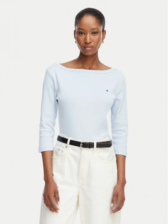 Obrázek produktu Tommy Hilfiger Halenka Cody Boat-Nk WW0WW49928 Světle modrá Regular Fit