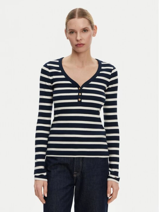Obrázek produktu Tommy Hilfiger Halenka Henley WW0WW43905 Tmavomodrá Slim Fit