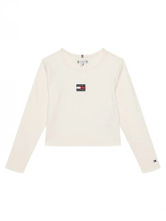 Obrázek produktu Tommy Hilfiger Halenka KG0KG09065 D Écru Regular Fit Krémová