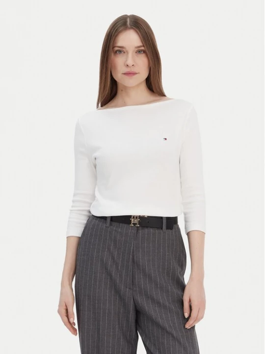 Obrázek produktu Tommy Hilfiger Halenka New Cody WW0WW40589 Écru Slim Fit Krémová