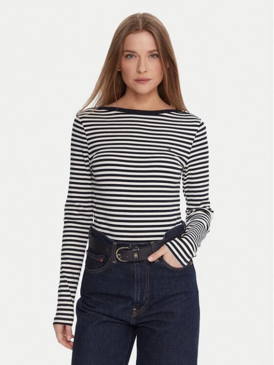 Obrázek produktu Tommy Hilfiger Halenka WW0WW47309 Tmavomodrá Slim Fit
