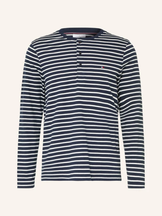 Obrázek produktu Tommy Hilfiger Henley Tričko tmavě modrá / bílá