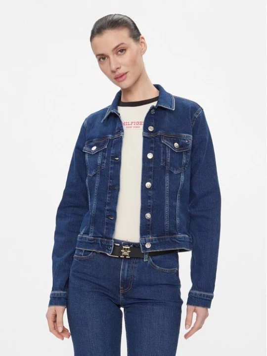 Obrázek produktu Tommy Hilfiger Jeansová bunda WW0WW40654 Tmavomodrá Slim Fit