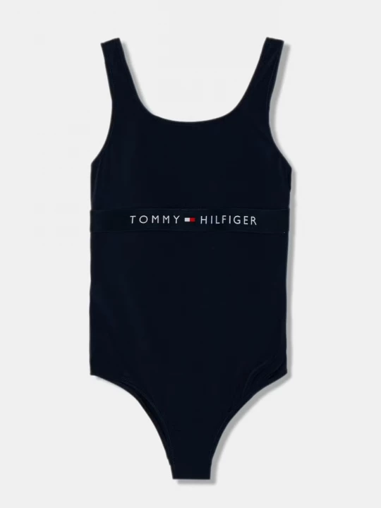 Obrázek produktu Tommy Hilfiger jednodílné plavky dětské námořnická modř