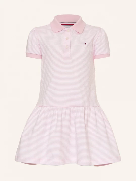Obrázek produktu Tommy Hilfiger Jerseyové Polo Šaty růžová / bílá