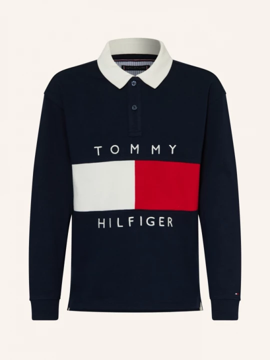 Obrázek produktu Tommy Hilfiger Jerseyové Polo Tričko tmavě modrá / červená / bílá